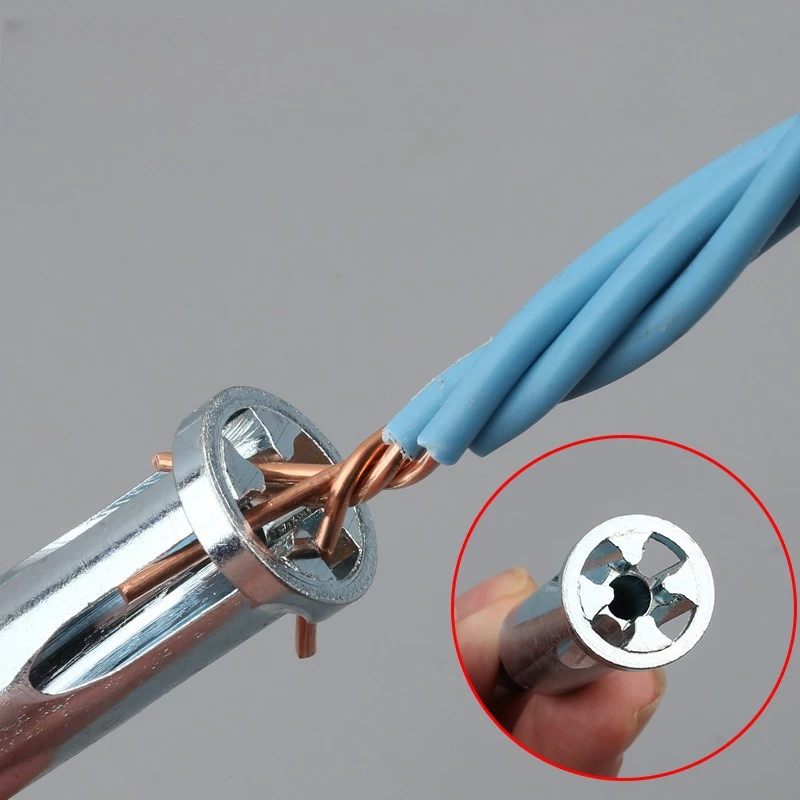 Electric Drill Wire Twister Tool 4.0mm&sup2; High Speed Stripping and Twisting for Efficient Electrical Work