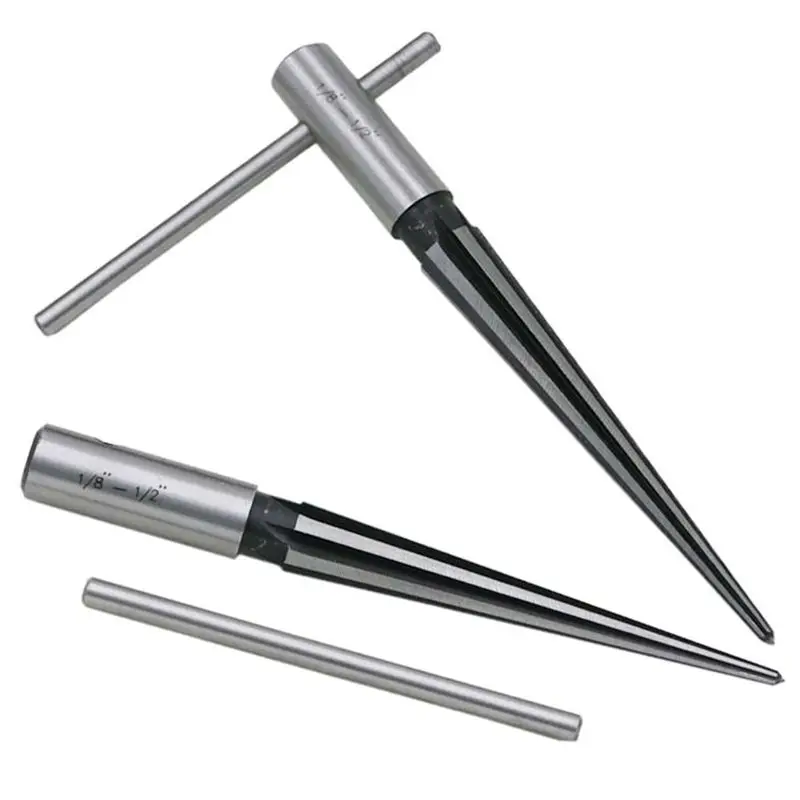 T Handle Reamer 3-13mm/5-16mm 1：10 Tapered/Fluted Bridge Pin Hole Reamer Chamfering Open Guitar Woodworker Luthier Tool