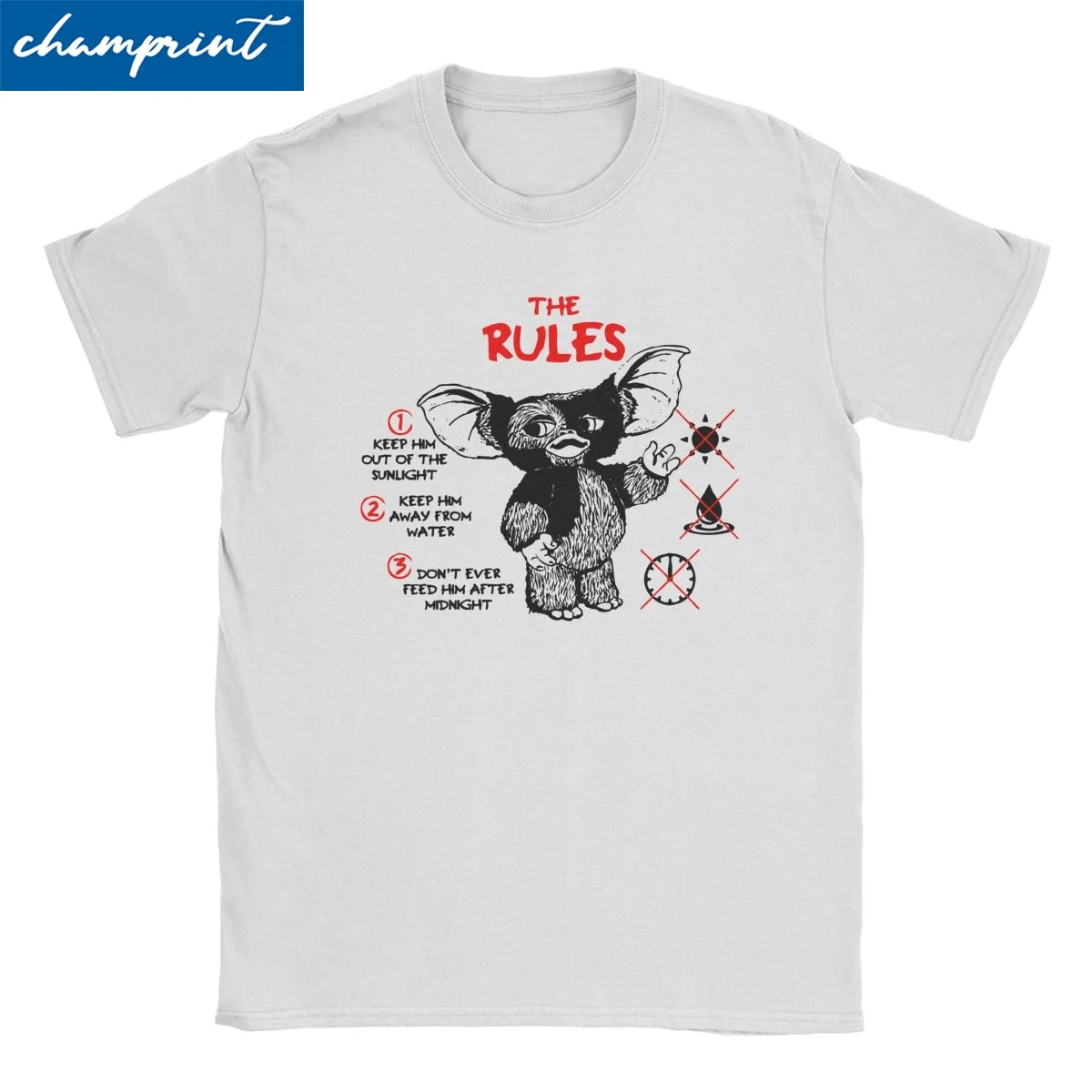 

Футболки Gremlins Gizmo для мужчин и женщин, хлопковые Потрясающие футболки с круглым вырезом Gremlin Mogwai Monster 80s футболки с изображением ужасов с коротким рукавом