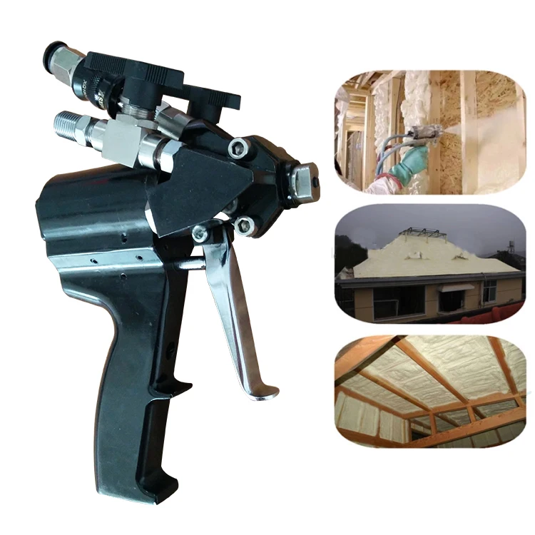 double head dual nozzle spray gun for nano chrome spray A B paint 5