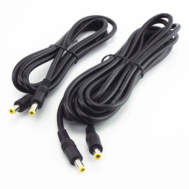 12V Male To Male Power DC Power Cord Adapter Extension Cable 0.5m 1.5m 3m CCTV Camera Extend Wire 5.5*2.5mm Plug Supply power connector plug adapter power connector adapter dc power connectors dc connectors