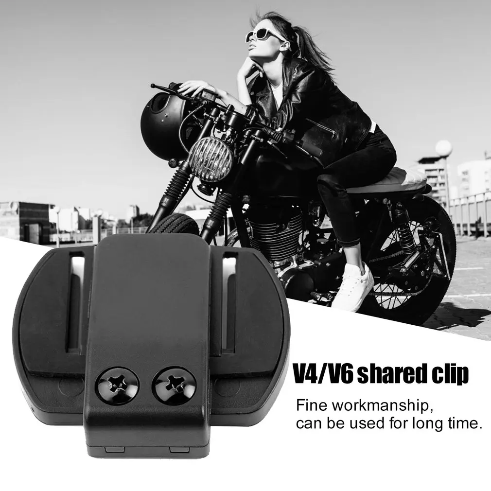 

V6 V4 Helmet Intercom Clip Mounting Bracket Accessory for V6 V4 Full Duplex Motorcycle Bluet00th Intercom Headset BT Interphone