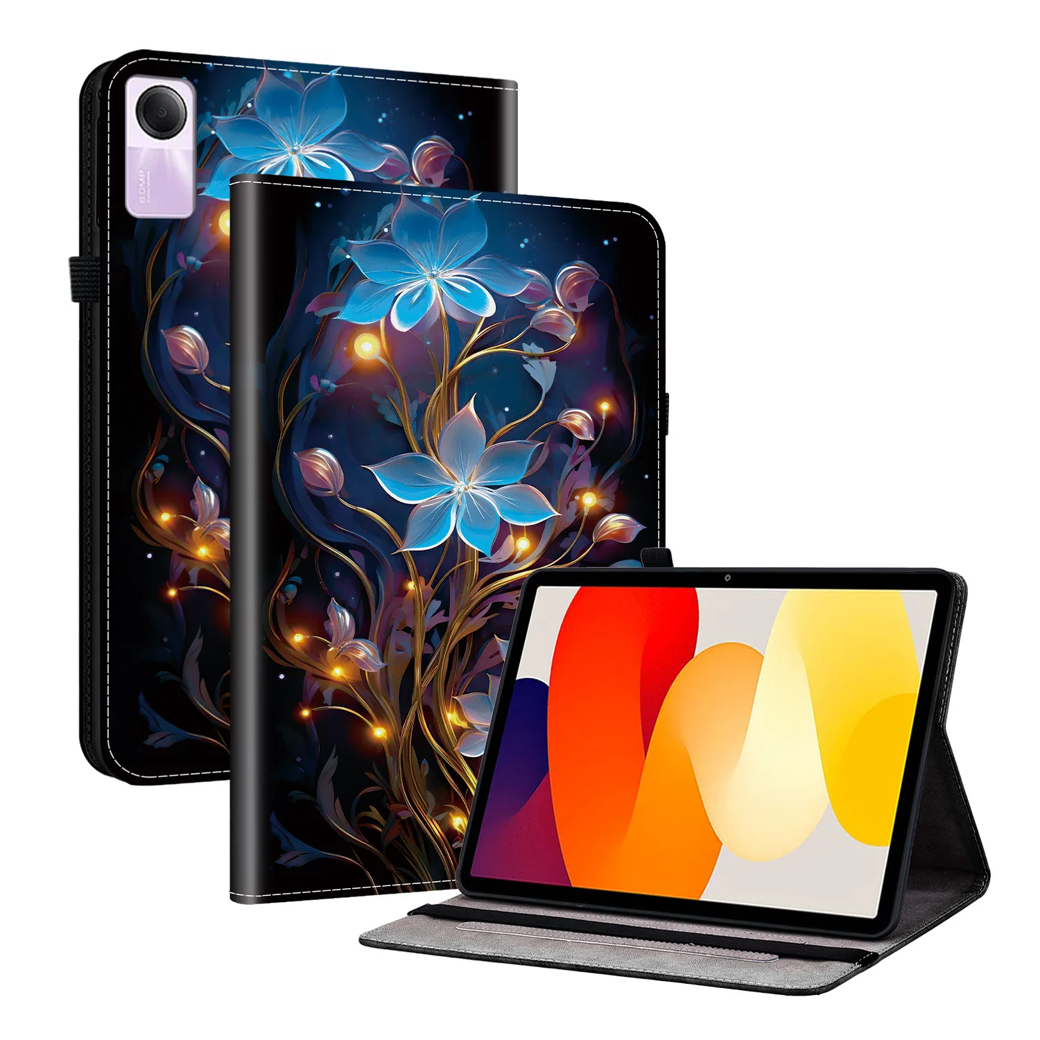 Premium Leather Tablet Stand Cover - Universal Fit