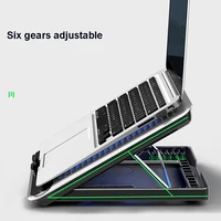 Metal Panel Laptop Cooler Stand Gaming Laptop Cooling Fan Laptop Cooling Pad 17 inch Notebook Cooler Stand For Gaming - Image 3