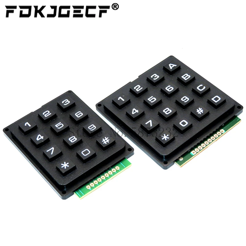 3-4-4-4-Matrix-Switch-Keyboard-Keypad-Array-Module-ABS-Plastic-Keys-4x4 ...
