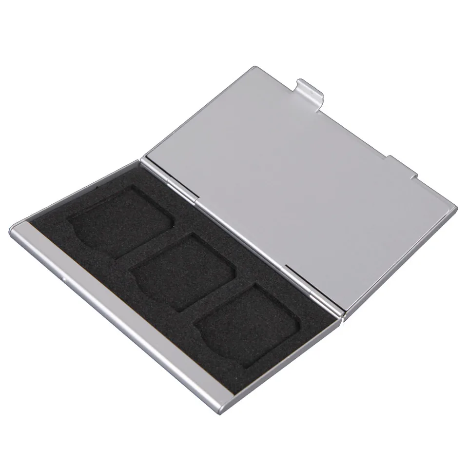 Portable Aluminum Memory Card Storage Organizer