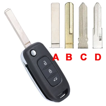 Keyforkess 433MHz muslimah Chip muslimoem Parts Flip Remote Key Fob per Renault Captur Kadjar Kaptur Logan 2 Megane 3 Symbol - KEYECU 433MHz muslimah Chip muslimoem Parts Flip Remote Key Fob per Renault Captur Kadjar Kaptur