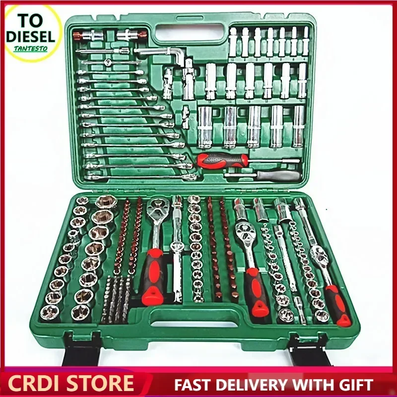 216PCS Automoitive Repair Sleeve Toolbox CRIN Injector Disassemble Tools - Image 2