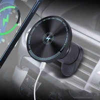 UYUXIO 15W Magnetic Wireless Car Charger Air Vent  Fast Charging Car Mount Phone Holder with Magnet for iPhone 16 15 14 13 12