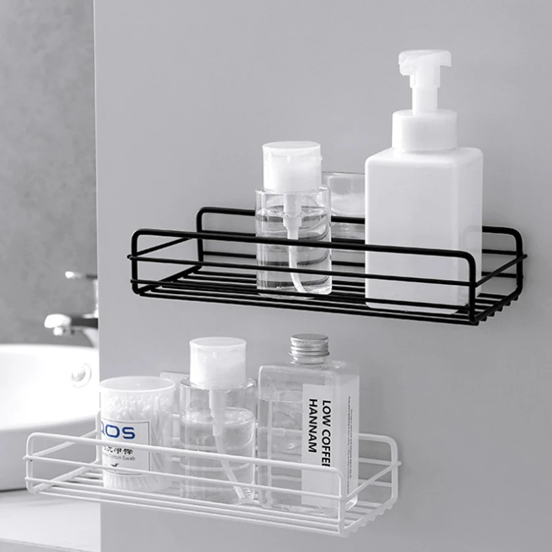 Mensola da parete per bagno senza foratura Organizer per doccia set di  accessori per il bagno per portaspezie per cosmetici porta Shampoo -  AliExpress