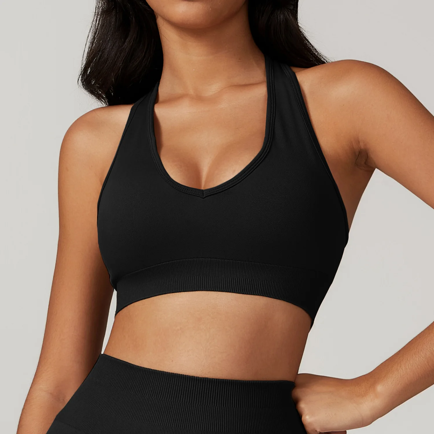 Seamless Yoga Sport Bra Top Women Underwear Workout Clothes Women's Running Tight Sports Bra Gym Fitness Vest Crop Top Sportwear