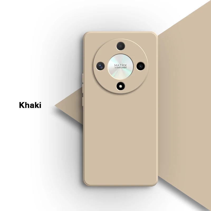 Minimalist Liquid Silicone Phone Case - Soft Square Design with Enhanced Protection