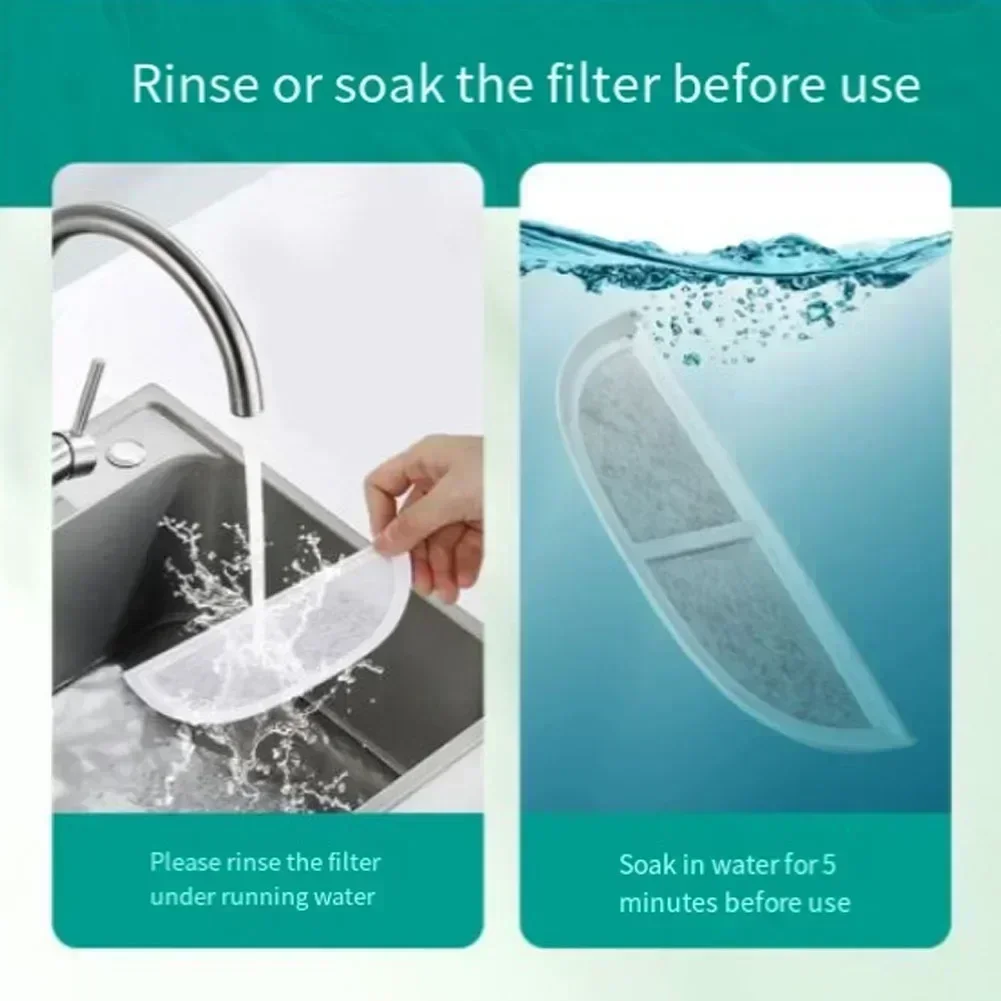 4pcs Pet Water Dispenser Filter Set Activated Carbon Filter Pet Water Fountain Replacement Filters Multiple Filtration