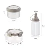 4 Pieces Sauce Squeeze Bottle Plastic Mini Seasoning Box Salad Ketchup Container Outdoor Portable Barbecue Picnic Accessories 1