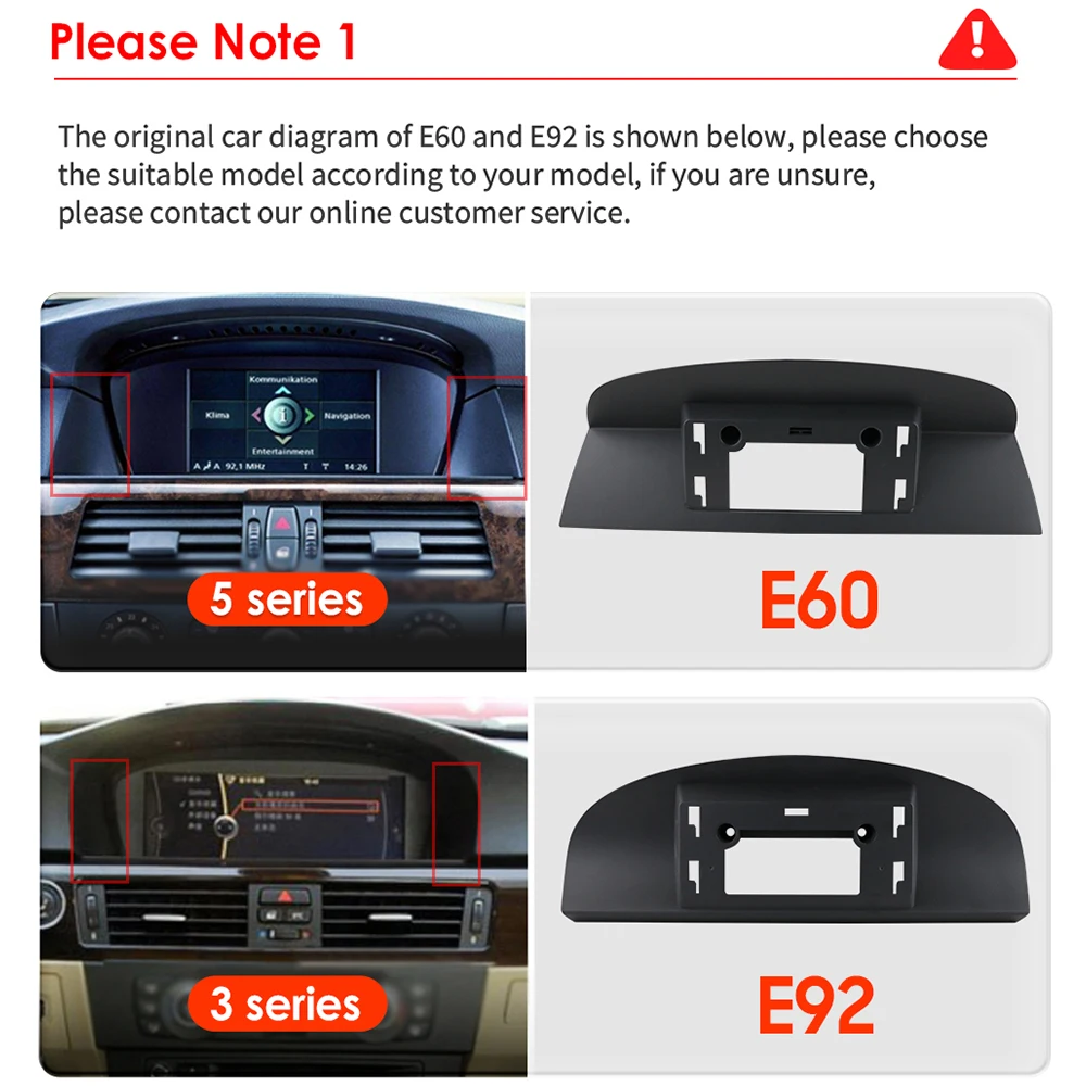 autoradio multimedia android 12 pour BMW Série 3 E90 E91 E92 E93 Série 5 E60  E61 Série 6 E63 E64