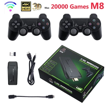 NEW Video Game Console with 2.4G Double Wireless Controllers, 4K Support, 64GB/32GB Storage, 20000 Retro Games, TV-Compatible, Perfect Boy Gift 1