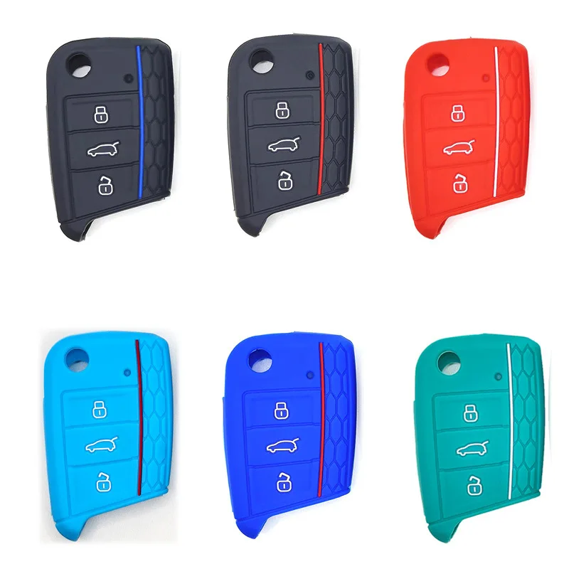 Key Case Cover for VW Golf 7 MK7 VII Tiguan Polo Skoda Octavia A7 Kodiaq Seat Ateca Leon