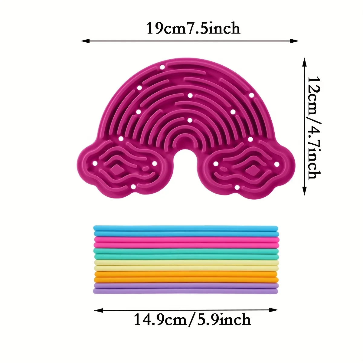 Colorful Silicone Sensory Activity Board for Kids, Double-Sided Busy Board for Fine Motor Skill Development & Interactive Play