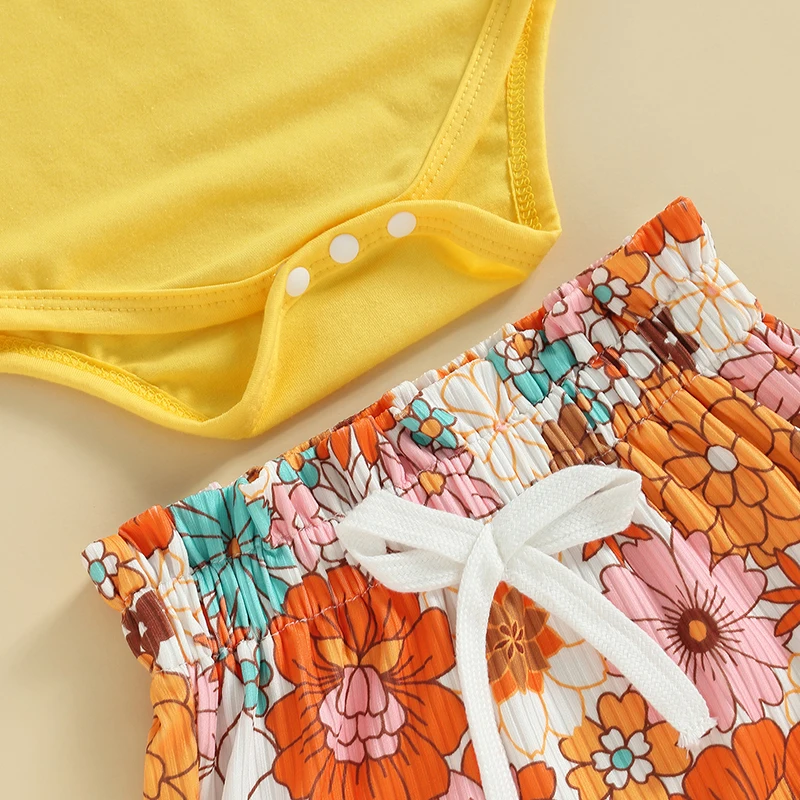 Description Picture 6 of itemGirls Pants Suit Casual Street Party Fly Sleeves Romper Vest Tops Drawstring Short Pants Headband
