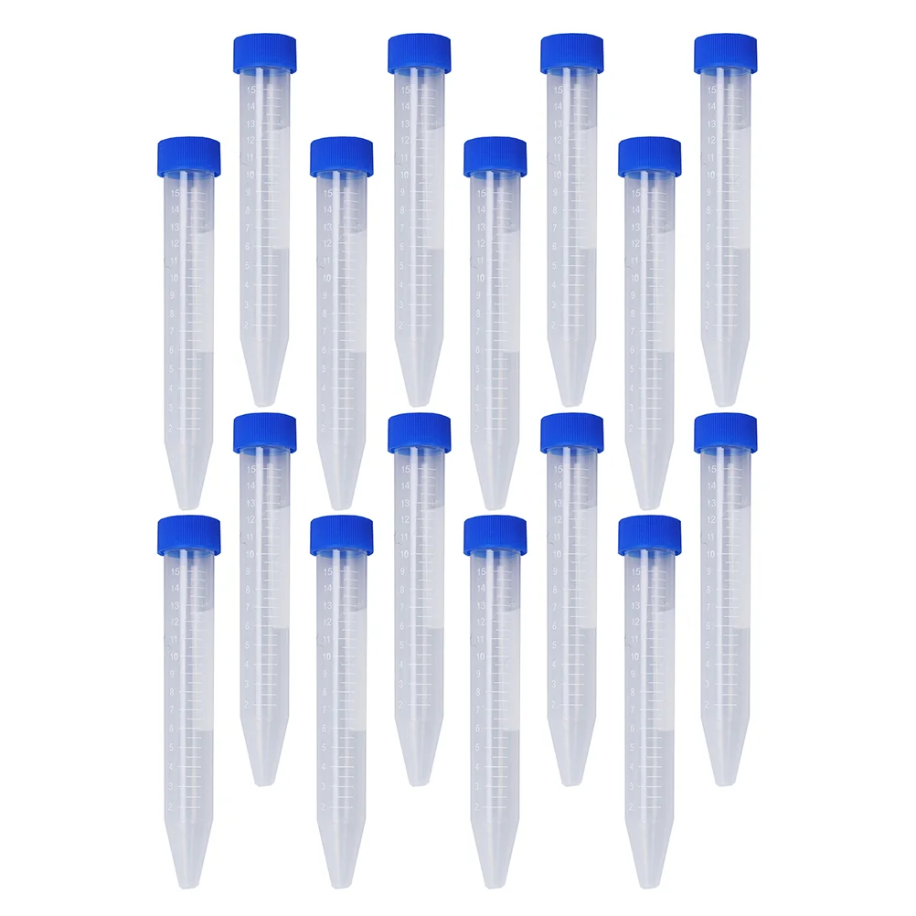 

30Pcs Centrifuge Tubes Conical Tubes 15Ml Test Tubes Polypropylene Leak Proof Screw Cap Plastic Container Graduated Lab