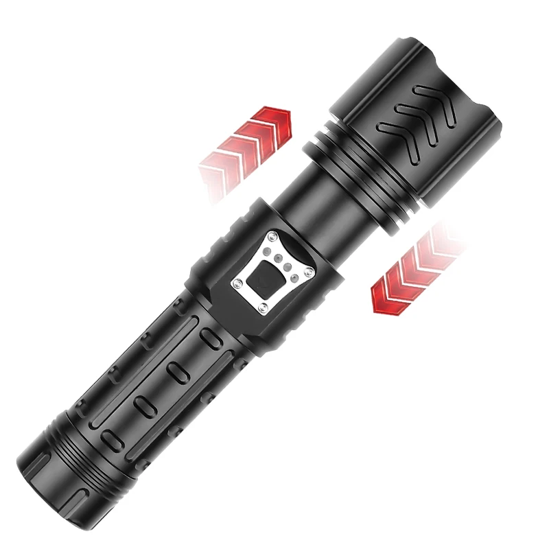 

Outdoor Flashlight Telescopic Zoom USB Charging Hand Lamp For Outdoor Camping Car