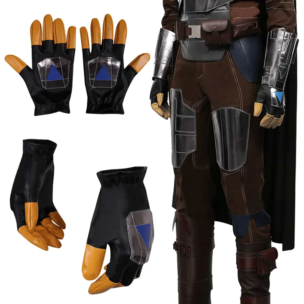 Game Cosplay Props Din Djarin Gloves TV Bounty Hunter Cosplay Fantasy Costume Accessories Adult Men Roleplay Fantasia Props Male Halloween Decor