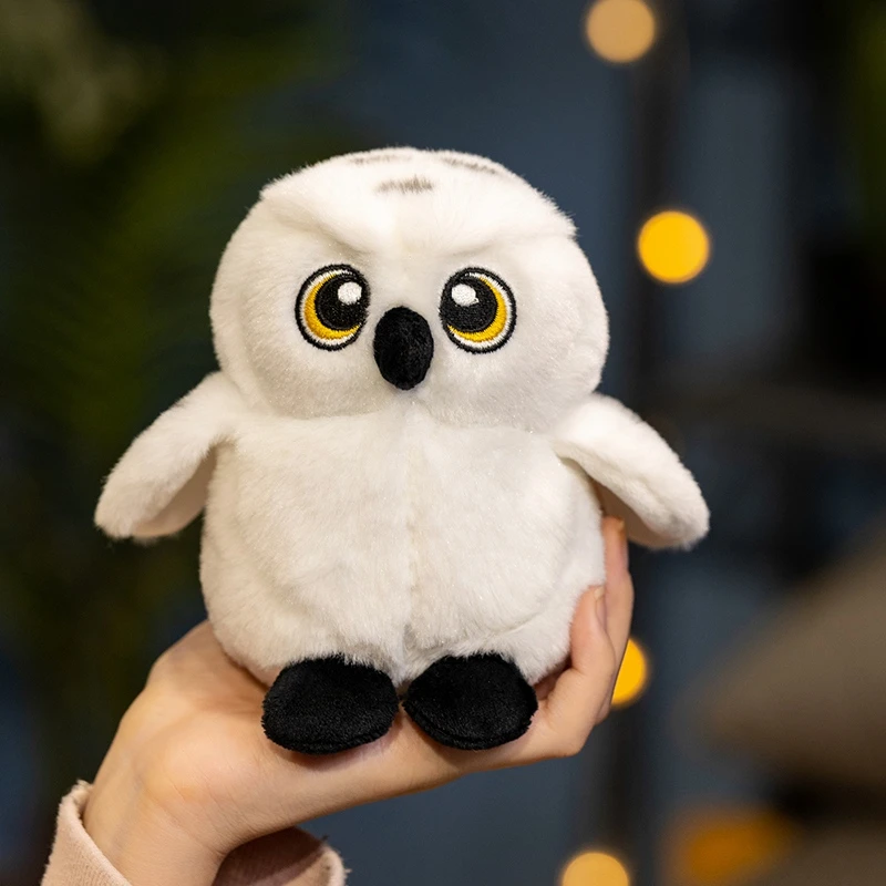 Cartoon Hedwig Owl Plush Toys Soft Stuffed Animal Plushie Shoulder Decor Fun Toy for Boys & Girls Birthday Gift
