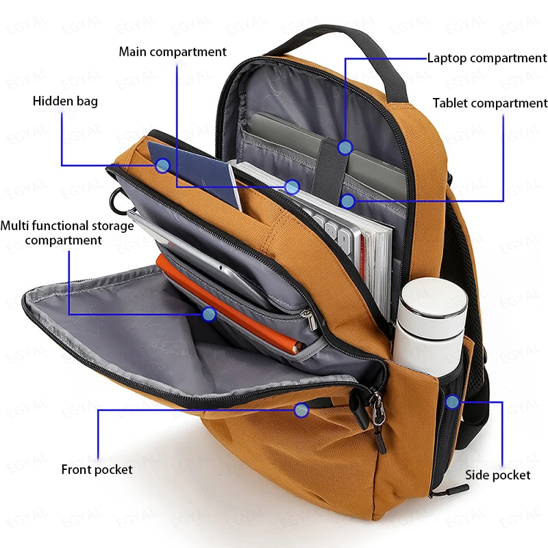 Mochila Laptop para Macbook Air Bolsas de Design Multiuso ao ar Livre Estojo A2179 A3113 m3 Air 15.3 2024 Pro 14 m1 m2 16 16.2 15.6 - Imagem 2