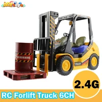 RC Forlift Truck 6CH Remote Control Fork Shovel Trucks Lift Pallets Engineering Vehicle Model 2.4G Electric Christmas Gift 1
