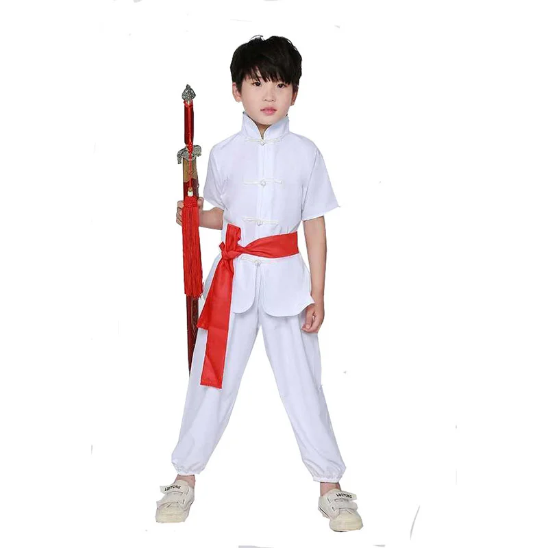 Chinese Traditional KungFu Uniform For Kid Men Women Wushu Tai Chi