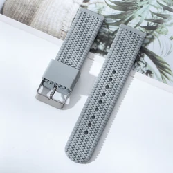 Silicone Quick Release Universal Watch Strap - Multiple Sizes - 22mm (Grey)