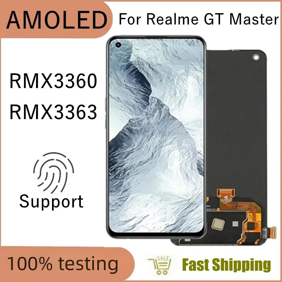 

ЖК-дисплей 6,43 дюйма AMOLED для Realme GT Master RMX3360, сенсорный экран в сборе, сменный аксессуар