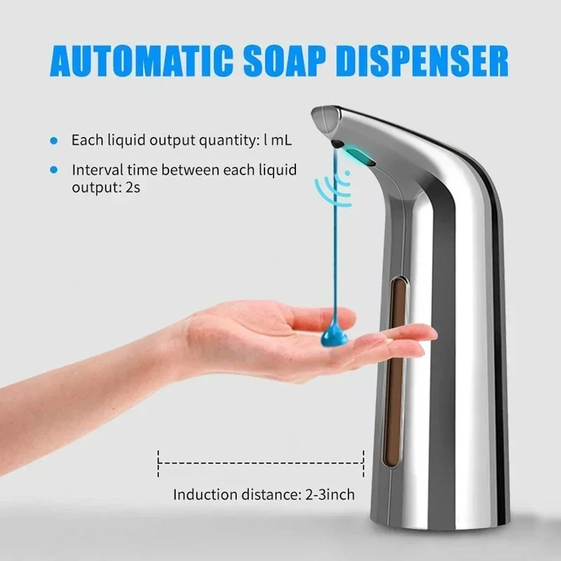 

Automatic Soap Dispenser Electric Touchless Infrared Sensor Soap Dispenser Kitchen Dish Liquid Auto Hand Soap Dispenser