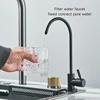 304 Stainless Steel Waterfall Kitchen Sink Large Single Slot Integrated 60X45cm Faucet Set Soap Dispenser Pure Water Tap 4