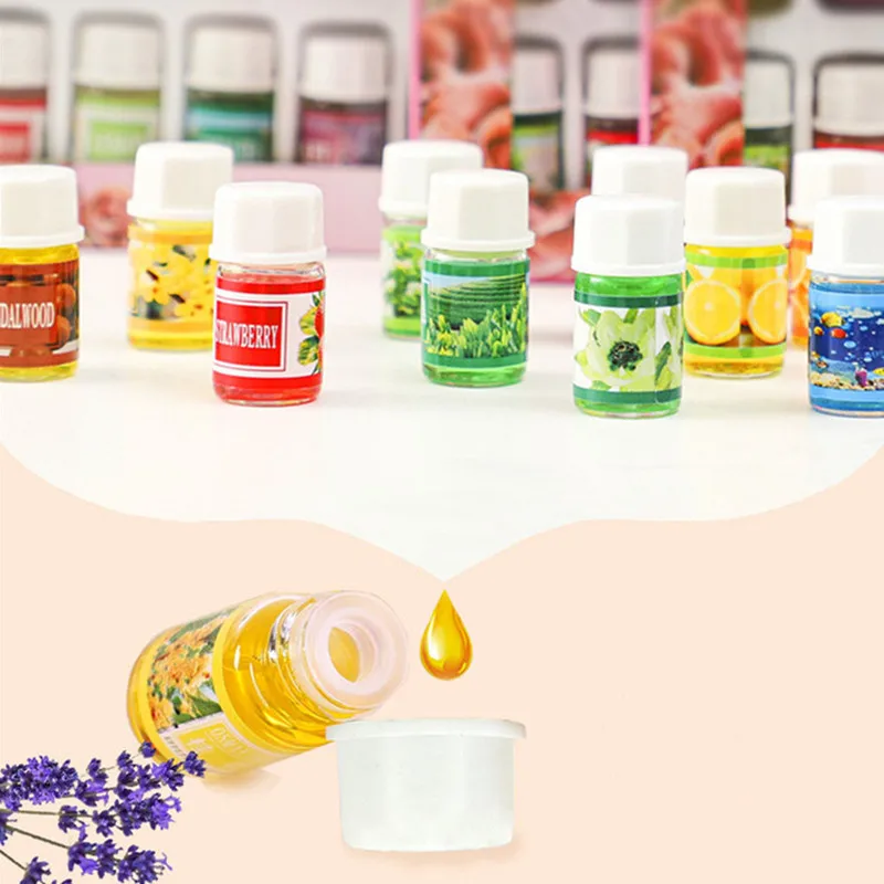 Essential Oil Set 12*3ML Perfume Aroma Fragrance Essential Oil Set Humidifier Water Soluble Essential Oil Home Room Car Air Freshener