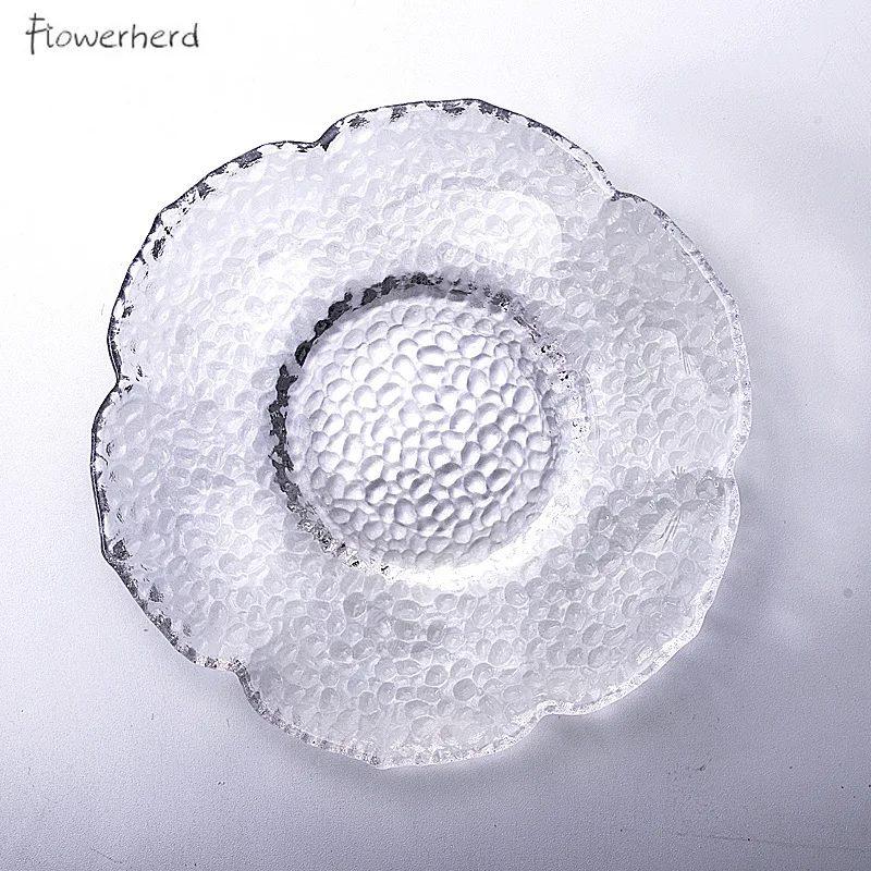 Tea Set Tea Cup Mat Japanese Style Round Insulated Glass Tea Mat Saucer Teaware Creative Kung Fu Tea Set Cup Holder Phnom Penh Saucer