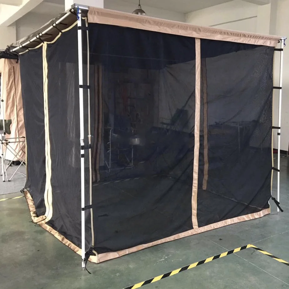 4wd/4x4/ Retardant Car Tent Rip-stop Poly Canvas Fabric Awning Auto Car Side Awning/Foxwing Awning Room for Campingcustom