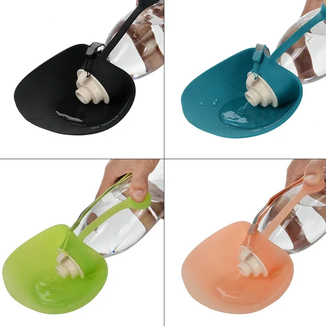 OUZEY 580ml Dog Water Bottle Outdoor Dog Walking Portable Foldable Drinking Bowls For Small Medium Dogs Pet Suppliws 6