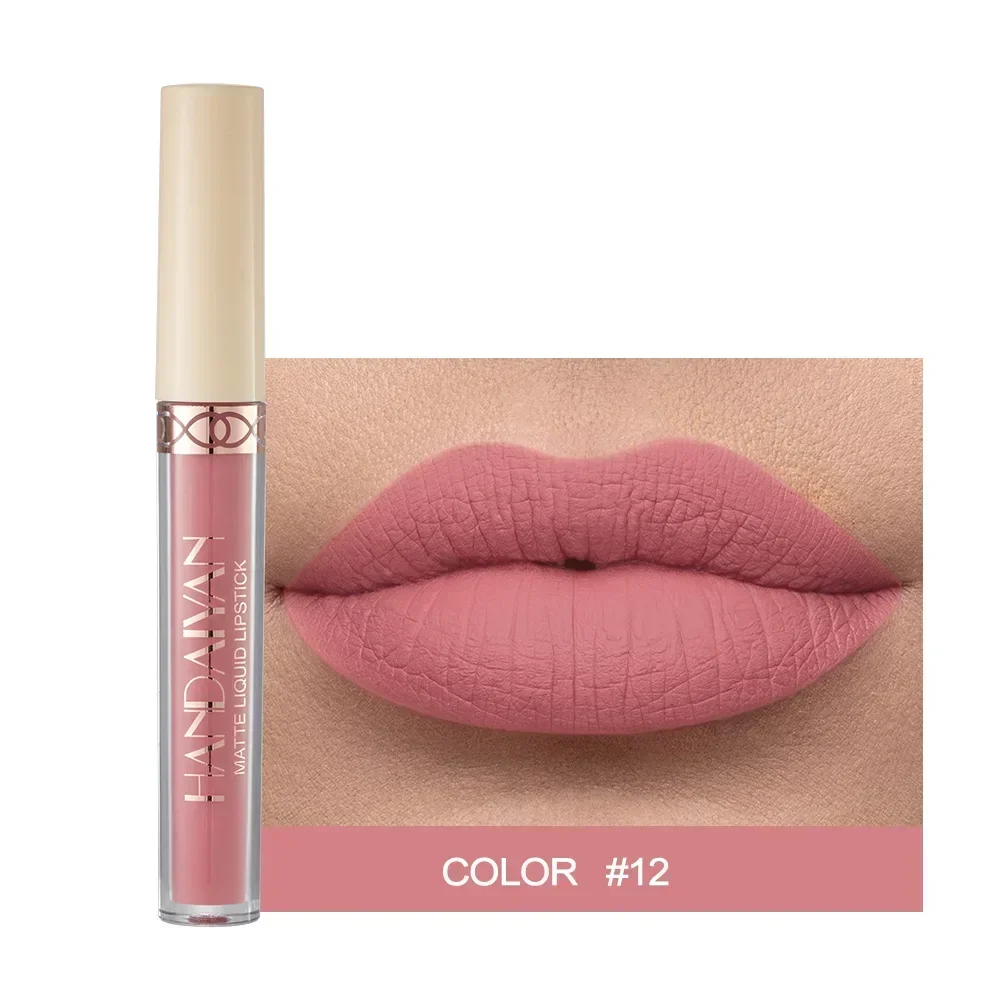 thumbnail image 1 of 2024 New 12 Color matt Lip Gloss Moisturizer Liquid Lipstick Waterproof Long Lasting Red Lip Tint Korean Makeup Cosmetic, 1 of 5