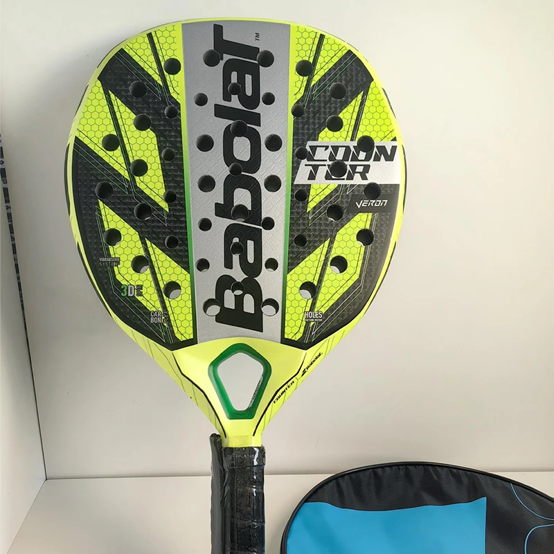 Babolat Padel Tennis Racket Full Carbon fiber beach Raqueta with Racket Bag for Adults Training Accessories 3k 12K 16k