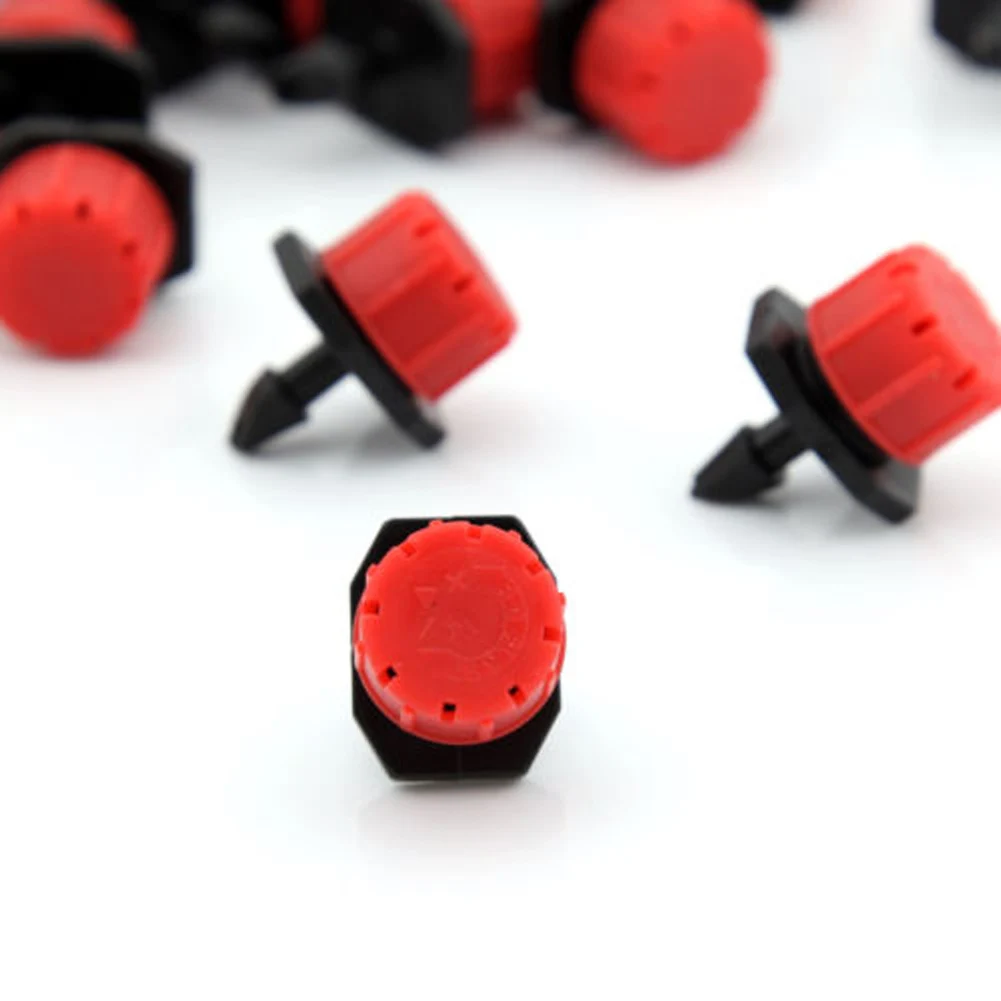 100pcs/bag Micro Mist Spray Adjustable Watering Sprinkler Water Saving Anti-clogging Portable Durable Practical Cooling System