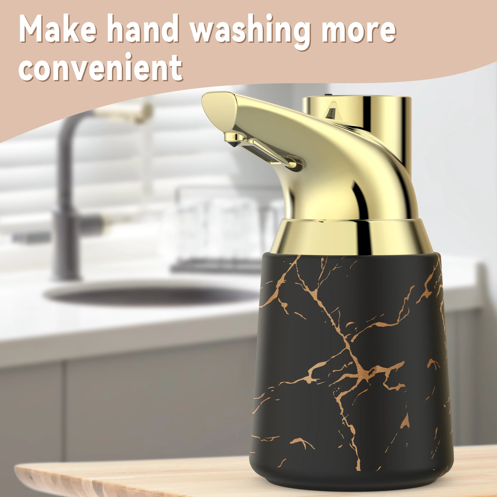 USB Charging Intelligent Electric Hand Sanitizer Washing Machine 4-speed Adjustable  Hand Sanitizer/Body Wash Desktop Bathroom