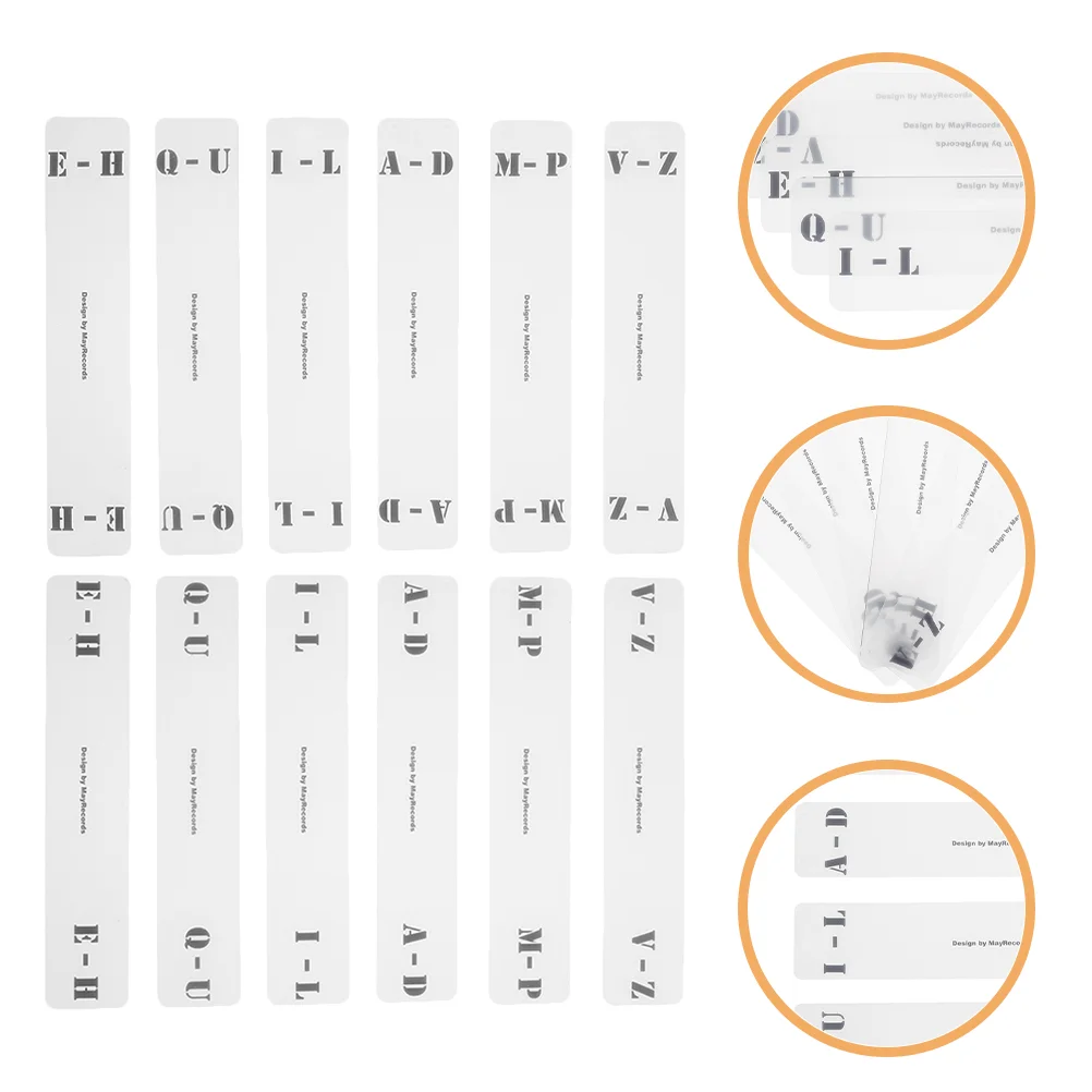 

LP/CD Alphabet Index Cards Vinyl Record Divider Alphabet Tab Classification Card Acrylic Transparent Transverse Vertical