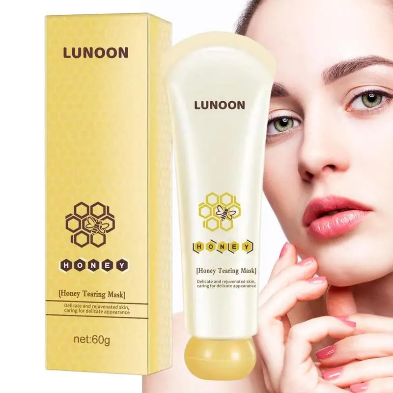 

Peel Off Masque Honey Tearing Masque Oil Control Blackhead Remover Honey Tearing Peel Masque Gift For Her Face Covers Skincare