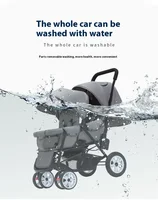 Poussettes jumelles pour enfants, deux poussettes EC, chariot de régime, poussette double pour bébé, avant et arrière EC 6