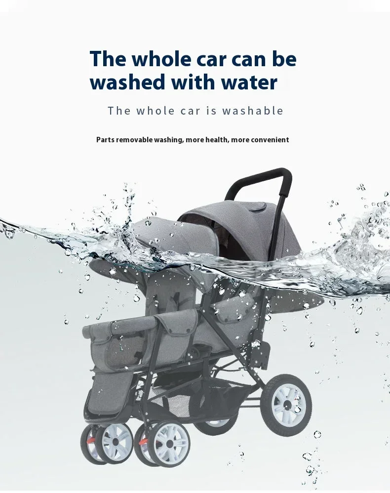Double Twin Baby Stroller 6