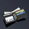 [Men's gift] Paul leather wallet short multi-card first layer cowhide document anti-theft card bag Leather wallet Fashion leathe 5