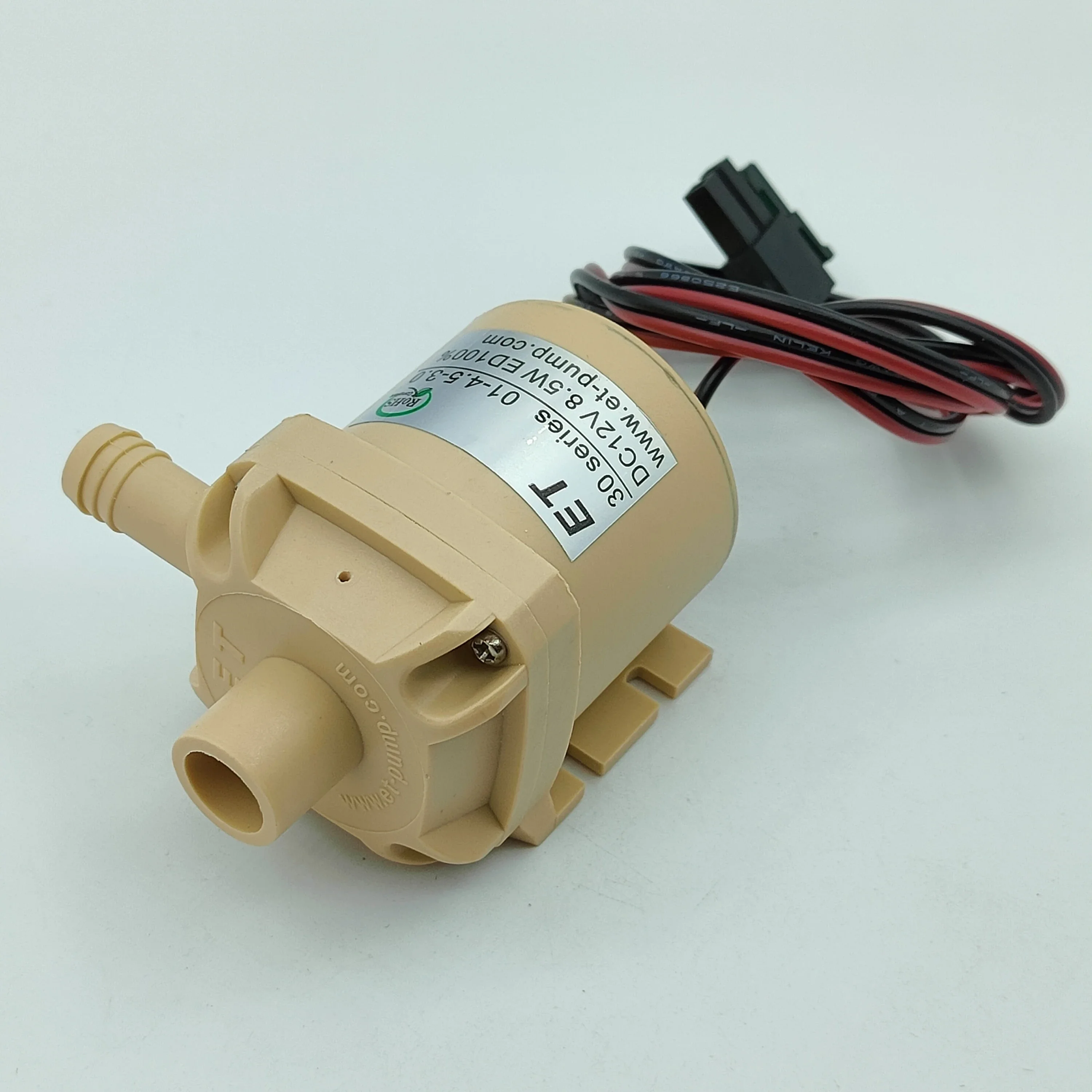 DC 5V-12V 8.5W Large Flow Small Mute Water Pump Submersible Impeller Centrifugal Pump Food Grade Low Noise Corrosion Resistant