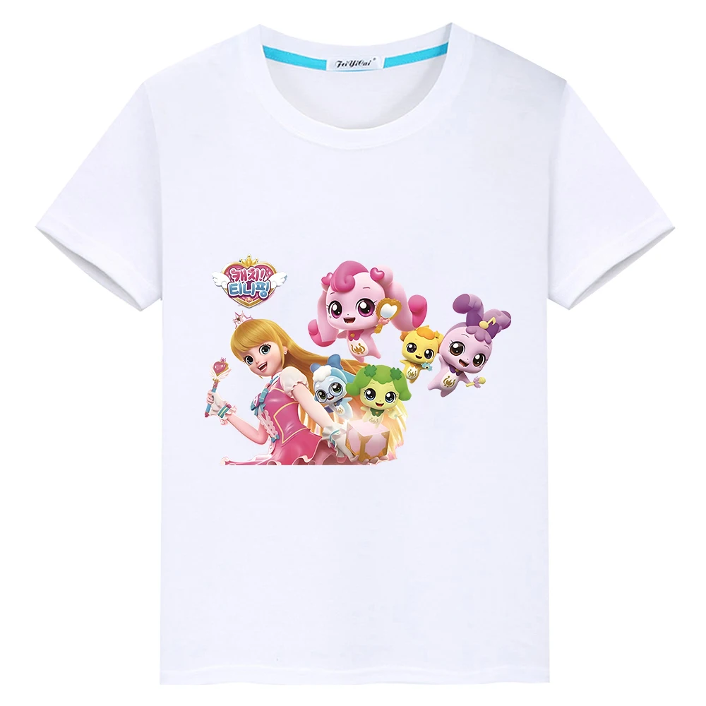

Tini Ping Cute T-shirt kids clothes 100%Cotton Casual Tops Anime Short Tees y2k boy girl clothes Summer Kawaii Children clothing