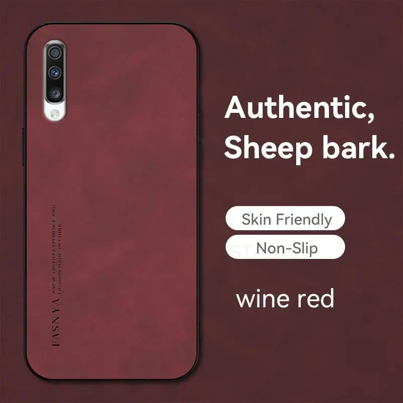 Luxury Sheepskin Leather Phone Case - Premium Men's Back Cover